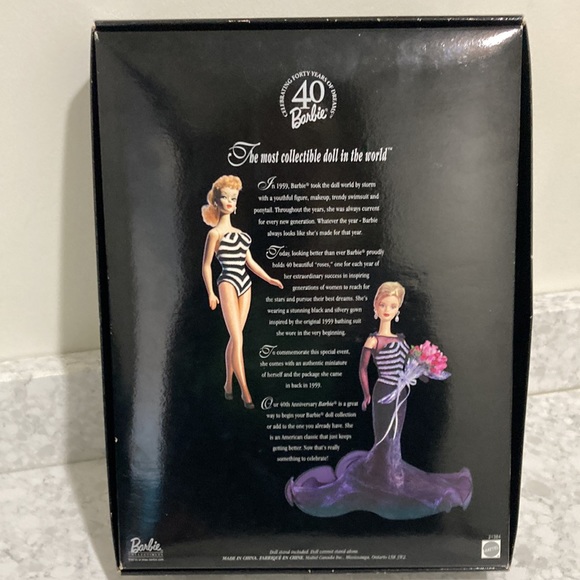 Barbie 40th anniversary collectible doll in box - Picture 3 of 9